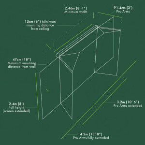 Homecourse 180 - Retractable ProScreen