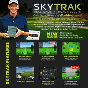 SkyTrak Golf - Golf Launch Monitor inkl. Metal Case und Game Improvement Pack